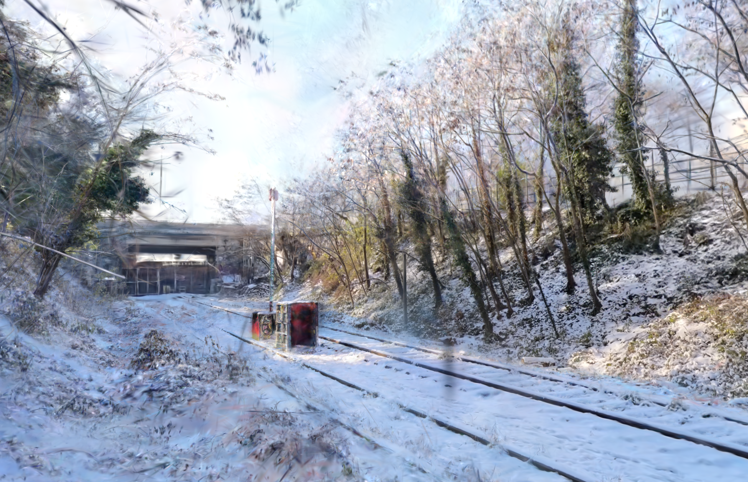 Petite Ceinture, under snow