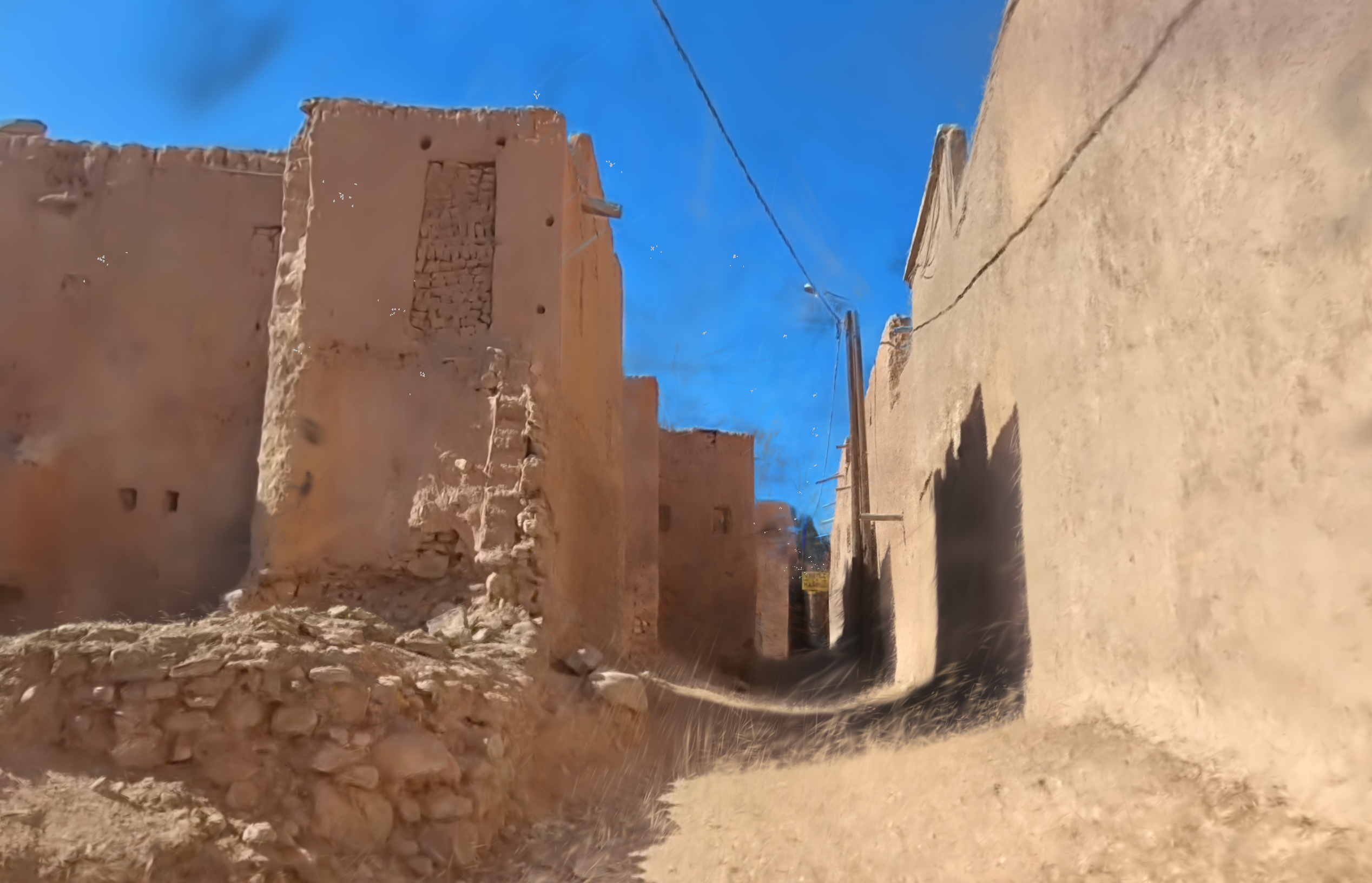 Morocco — Reconstruction instabilities & accidental autoportrait